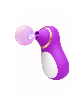 Stimulateur Clitoridien Pingouin à Langue Fuchsia  1 dosette de lubrifiant — Pocket Pleasure