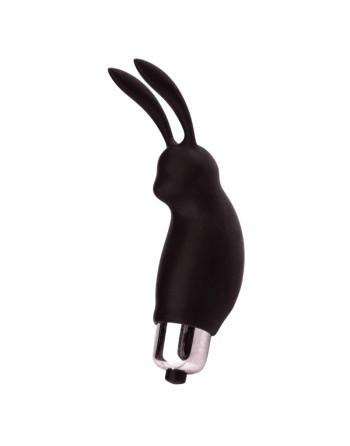 Mini Stimulateur Clitoridien Lapin Noir  1 dosette lubrifiant — Pocket Pleasure