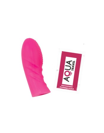Doigt Chinois Picots Rose Silicone  1 dosette lubrifiant — Pocket Pleasure