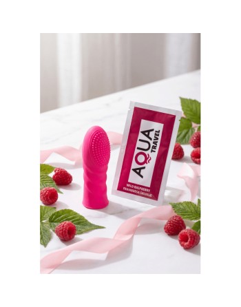 Doigt Chinois Picots Rose Silicone  1 dosette lubrifiant — Pocket Pleasure