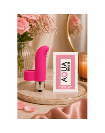 Doigt Chinois Vibrant Picots Rose  1 dosette de lubrifiant — Pocket Pleasure