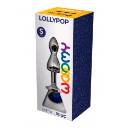 sexy Plug bijou Lollypop bleu S - Wooomy