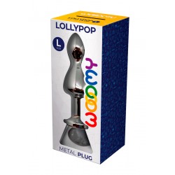 sexy Plug bijou Lollypop transparent L - Wooomy