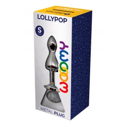 sexy Plug bijou Lollypop transparent S - Wooomy