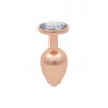 Plug bijou rose gold L