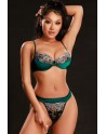 Ensemble soutien-gorge et string vert - J Lingerie