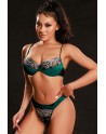 Ensemble soutien-gorge et string vert - J Lingerie