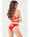 Body sexy vinyle rouge - J Lingerie