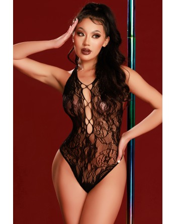 Body dentelle sexy noir - J Lingerie