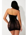 Mini robe bustier noire - J Lingerie