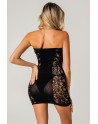 Mini robe bustier noire - J Lingerie