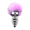 sexy Plug métal Fluffy Twist L mauve - Alive