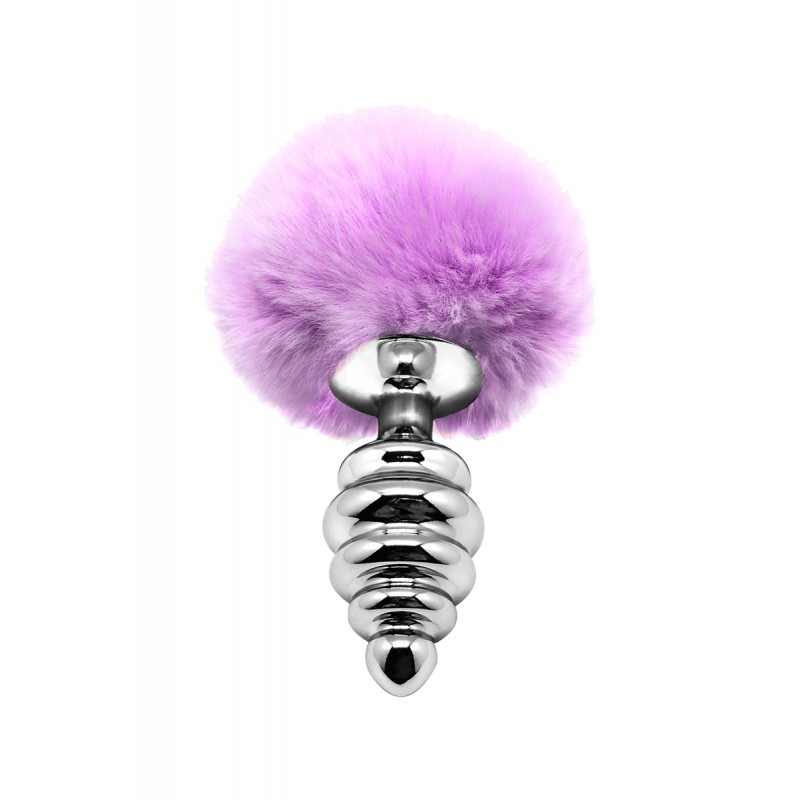 sexy Plug métal Fluffy Twist M mauve - Alive