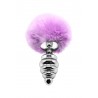 sexy Plug métal Fluffy Twist M mauve - Alive