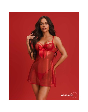 Gifty red Babydoll et string