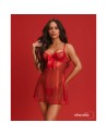 Gifty red Babydoll et string