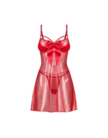 Gifty red Babydoll et string