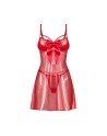 Gifty red Babydoll et string