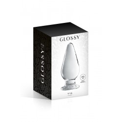 sexy Plug anal verre Glossy Toys n° 26 Clear