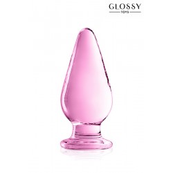 sexy Plug anal verre Glossy Toys n° 26 Pink