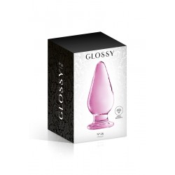 sexy Plug anal verre Glossy Toys n° 26 Pink