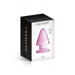 sexy Plug anal verre Glossy Toys n° 23 Pink