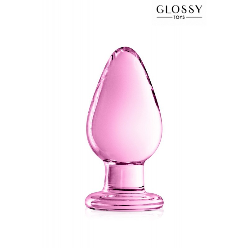 sexy Plug anal verre Glossy Toys n° 25 Pink