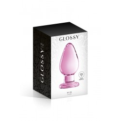 sexy Plug anal verre Glossy Toys n° 25 Pink