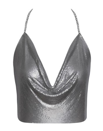 Top en métal argenté - Cottelli ACCESSOIRES