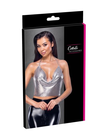 Top en métal argenté - Cottelli ACCESSOIRES