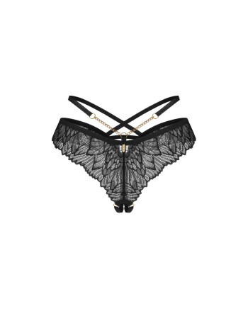 Matildea string ouvert noir