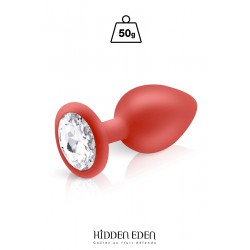 sexy Plug bijou silicone rouge M - Hidden Eden