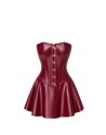F397 Dark romance corset mini robe