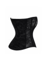 F406 One more kiss Corset en dentelle et powerwetlook