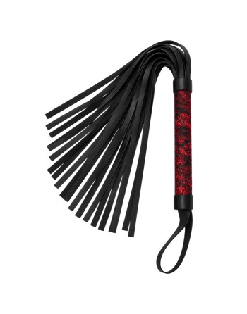 Fouet rouge et noir motif japonais 45 cm - Dreamy Festish
