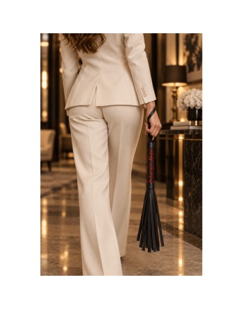 Fouet rouge et noir motif japonais 45 cm - Dreamy Festish