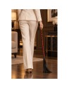 Fouet rouge et noir en simili cuir 80 cm - Dreamy Fetish
