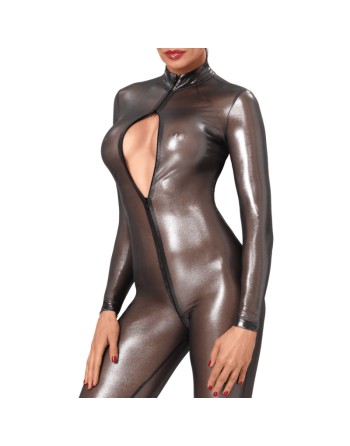F429 Moondust Bodystocking avec Zip Trois Voies