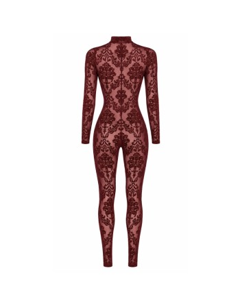 F421 Masquerade Bodystocking avec Zip Trois Voies