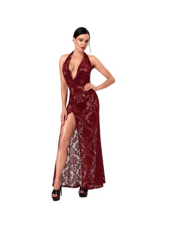 F424 Masquerade Robe longue dos nu