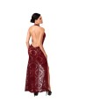 F424 Masquerade Robe longue dos nu