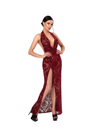 F424 Masquerade Robe longue dos nu