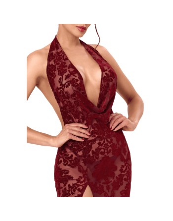 F424 Masquerade Robe longue dos nu