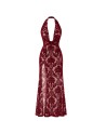F424 Masquerade Robe longue dos nu