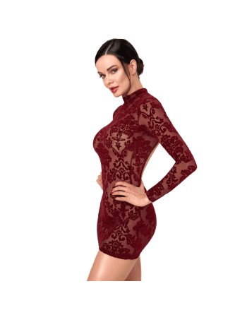 F423 Masquerade Robe courte dos nu