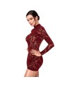 F423 Masquerade Robe courte dos nu