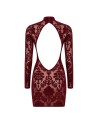 F423 Masquerade Robe courte dos nu