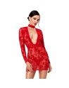 F415 Lovebite Mini Robe Décolleté V Plongeant