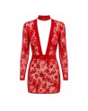 F415 Lovebite Mini Robe Décolleté V Plongeant