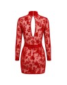 F415 Lovebite Mini Robe Décolleté V Plongeant